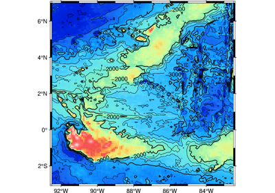 Creating a map with contour lines